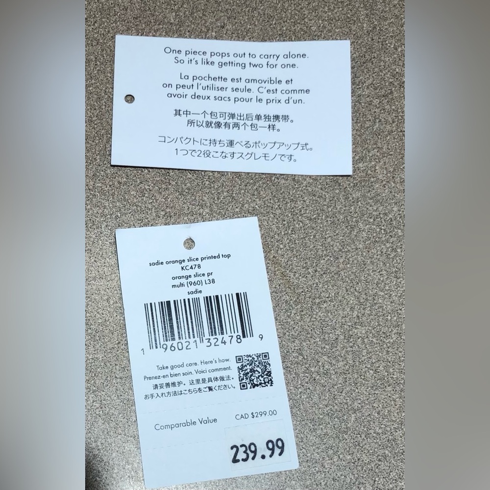 Kate Spade Orange Slice Crossbody Bag in Orange and White - Picture 9 of 9